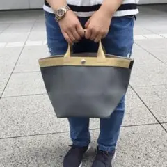 エルベシャプリエ◉707GP◉リュクス舟型トートM◉グラニ×ゴールド