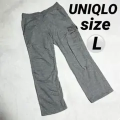 美品 UNIQLO ユニクロ　カーゴパンツ グレー L