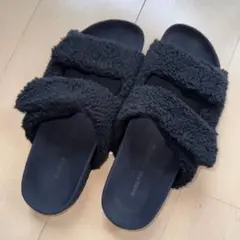 JAMES PERSE ブラックファア　サンダル