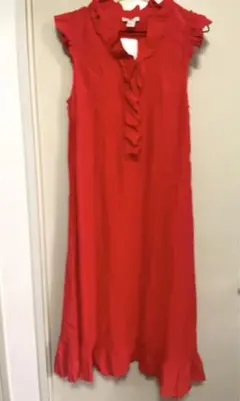 新品　H&M 赤ワンピース　36