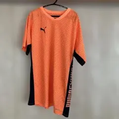 PUMA オレンジ メッシュシャツ Sサイズ