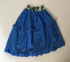 Allolun 130cm ブルー ロングスカート 未使用（試着のみ）