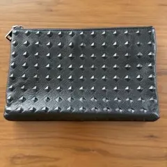 スタッズ クラッチバッグ BLACK