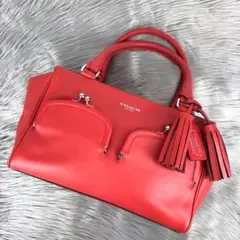 COACH コーチ ショルダーバッグ ハンドバッグ レッド