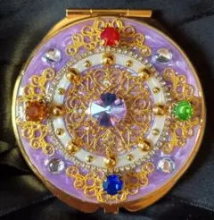 コンパクトミラー ハンドメイド 081