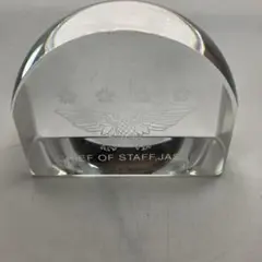 航空自衛隊 クリスタル置物　新品