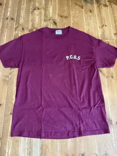 PORKCHOP CIRCLE PORK T バーガンディー XL