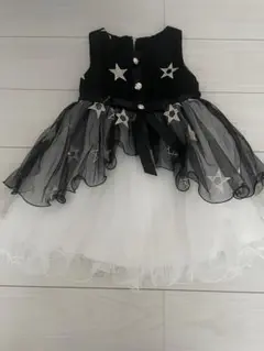 星柄黒白ドレスハロウィンコスチューム