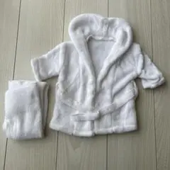 最終値下げ ベビー 赤ちゃん 新生児用 ホワイト バスローブ ニューボーンフォト