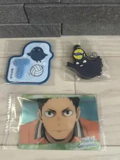 新品 ハイキュー キャララバーコレクション タナガラス ワッペンステッカー 田中