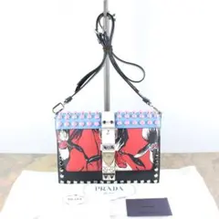 18SS PRADA プラダエレクトラスタッズレザーショルダーバッグ