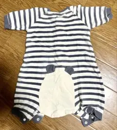 長袖ロンパース　パンダ　60