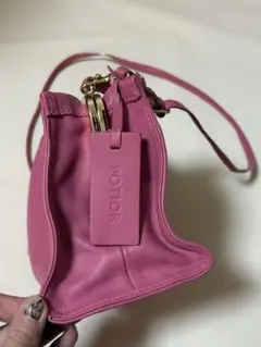 ポティオール　バッグ　美品　ピンク