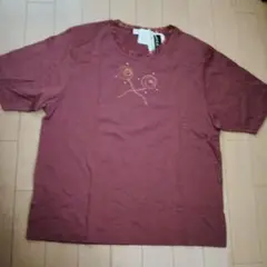 レディース 　半袖Tシャツ　レース　花