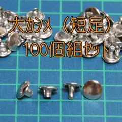 両面☆大カシメ☆100個組☆短足　20250819