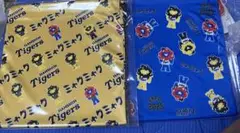 ２枚セット　未開封　ミャクミャク　阪神タイガース　コラボ　巾着　ブルー　イエロー