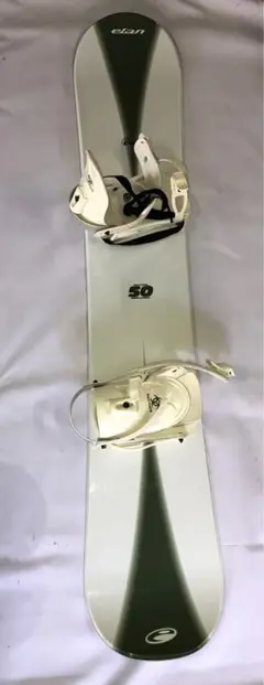状態良品！elan スノーボード 50 ホワイト/グリーン！300円スタート