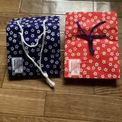 桔梗屋信玄餅　赤、青袋のみセット