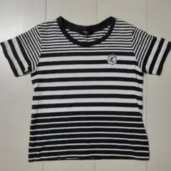 COMME CA ISM 半袖ストライプTシャツ 110