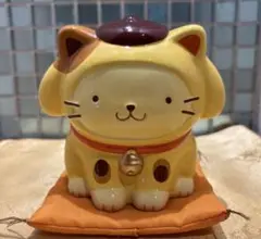 ポムポムプリン 招き猫　貯金箱