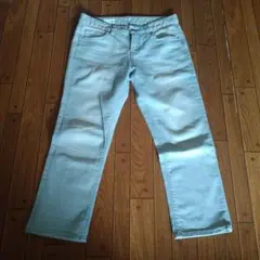 ギャップ　gap　ライトブルー　デニムパンツ　ストレッチ　クロップド　半端丈