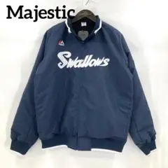 Majestic　グラウンドコート　ヤクルトスワローズ　ネイビー　XLサイズ