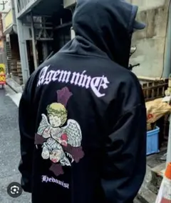 A'GEM/9 エージェムナインPrayエンジェルジップアップパーカー