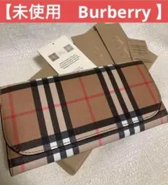 【未使用】Burberry バーバリー 長財布 コンチネンタル 財布 チェック