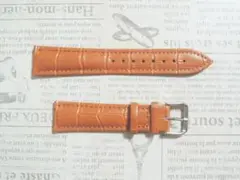 希少サイズ ２１ｍｍ 腕時計ベルト 明るい茶