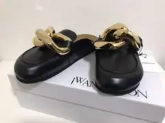 サイズ42 JW Anderson チェーンバックレスレザーローファー 新品本物