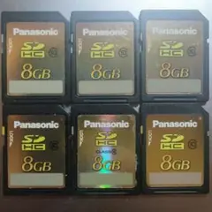 Panasonic SDHC 8GB SDカード 6枚セット◆