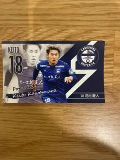 鹿児島ユナイテッドFC 河村慶人 18番　ステッカー