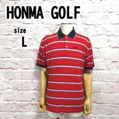 【L】HONMA GOLF 本間ゴルフ メンズ 薄手 ゴルフ ポロシャツ