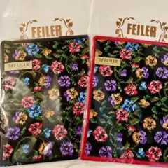 【新品】フェイラー FEILER タオルハンカチ 2枚セット プレゼント袋付
