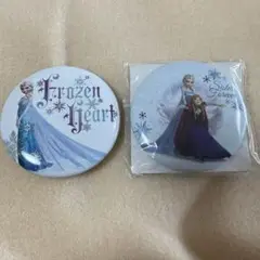 アナと雪の女王　缶バッチ　2個セット