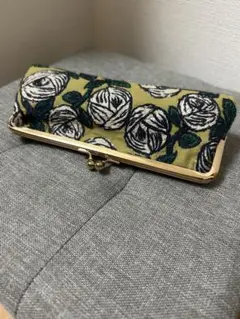 訳あり】ミナペルホネン　ハンドメイド　がま口　ポーチ　rosy