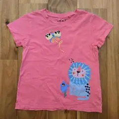 NEXT ピンク Tシャツ ライオン刺繍 104cm