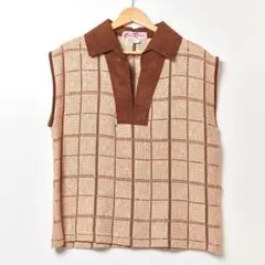 70sベスト USA Boho Tops size 12 Gino Rossi