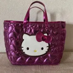 ハローキティ キルティングバッグ パープル