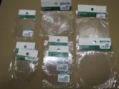 アクリル円板　透明　まとめて