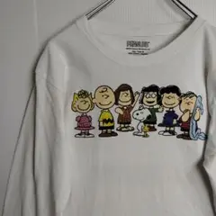 PEANUT スヌーピー 長袖シャツ ロンT ホワイト メンズM