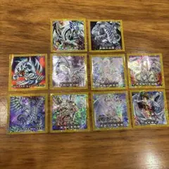 遊戯王　シール　ハイチュウ（ブルーアイズハワイ味）セミコンプ　未使用　10枚