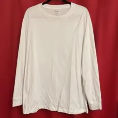 UNIQLO エアリズムコットンUVカット長袖TシャツしXXL ホワイト