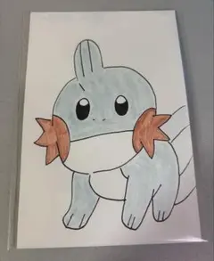 ミズゴロウ 手描き イラスト