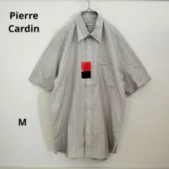 新品未使用 Pierre Cardin 綿100% 半袖ストライプシャツ M