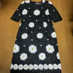 【極美品】KEIZO AYATA COUTURE 素敵な花柄総レース　ワンピース