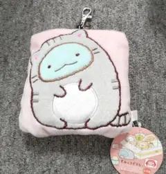 サンエックス 未使用 すみっコぐらしポカポカ猫びよりポケット付きパスケース