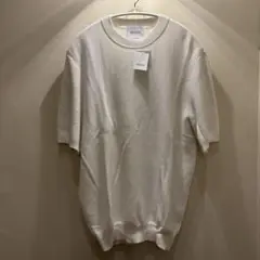 新品　未着用　マッキントッシュフィロソフィー　ニットTシャツ　ホワイト　鹿の子調