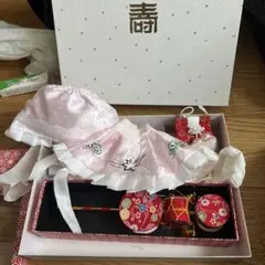 お宮参り用ピンク衣装セット