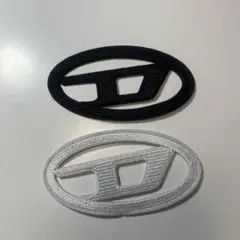 DIESEL ワッペン 黒白セット